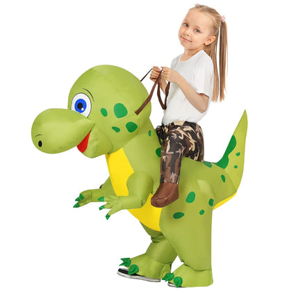 GOOSH Inflatable T-Rex Dinosaur Costume – Fun, Hilarious, and Realistic Blow-Up Dinosaur Outfit for Kids & Adults, Perfect for Halloween, Parties, and Special Events