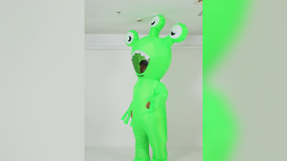 Goosh Halloween Inflatable Alien Costume Adults Blow Up Costumes Inflatables Funny Ride on Blow up Cosplay Costumes for Men