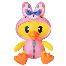 Load image into Gallery viewer, 5 ft Tall Easter Inflatable Decorations Chick with Bunny Clothes Yard Decoration with Build in LEDs, for Easter Holiday Party Indoor, Outdoor, Yard, Garden
