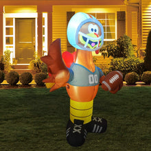 Load image into Gallery viewer, 6 Foot High Thanksgiving Inflatable American Football Turkeys Yard Decoration, Indoor Outdoor Garden Thanksgiving Decoration.
