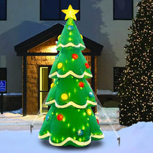 Load image into Gallery viewer, 7Ft Inflatable Christmas Yard Decorations, Christmas Inflatables Outdoor Decorations Waterproof, Inflatable Christmas Tree with Stakes Ropes
