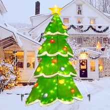 Load image into Gallery viewer, 7Ft Inflatable Christmas Yard Decorations, Christmas Inflatables Outdoor Decorations Waterproof, Inflatable Christmas Tree with Stakes Ropes
