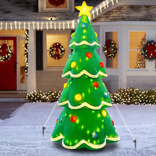 Load image into Gallery viewer, 7Ft Inflatable Christmas Yard Decorations, Christmas Inflatables Outdoor Decorations Waterproof, Inflatable Christmas Tree with Stakes Ropes

