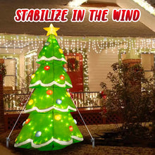 Load image into Gallery viewer, 7Ft Inflatable Christmas Yard Decorations, Christmas Inflatables Outdoor Decorations Waterproof, Inflatable Christmas Tree with Stakes Ropes
