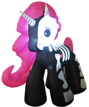 Load image into Gallery viewer, 6FT Inflatable Halloween Decorations Inflatables Skeleton Unicorn,Blow Up Skeleton Unicorn Halloween Outdoor Yard Decorations
