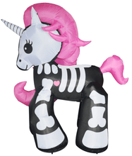 Load image into Gallery viewer, 6FT Inflatable Halloween Decorations Inflatables Skeleton Unicorn,Blow Up Skeleton Unicorn Halloween Outdoor Yard Decorations
