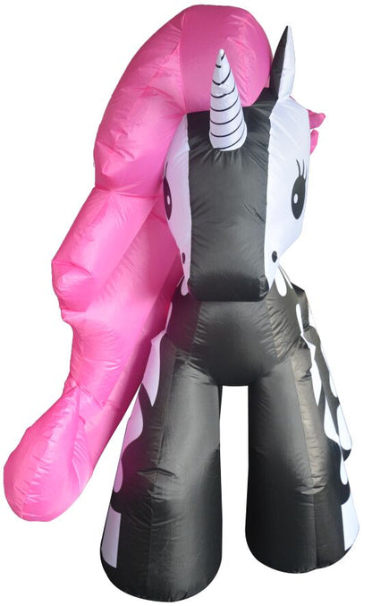 6FT Inflatable Halloween Decorations Inflatables Skeleton Unicorn,Blow Up Skeleton Unicorn Halloween Outdoor Yard Decorations