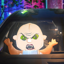 Load image into Gallery viewer, GOOSH 2.6 Foot High Halloween Inflatables Halloween Car Sitting Baby with Build-in LED Light Blow Up Inflatables for Car Decorations, Let People Increase The Fun of Driving, Driving is Not Boring
