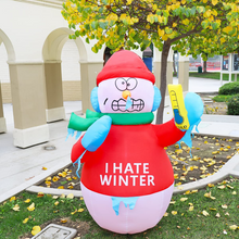 Load image into Gallery viewer, GOOSH 6 FT Height Christmas Inflatables Outdoor Snowman with The Thermometer, Blow Up Yard Decoration Clearance with LED Lights Built-in for Holiday/Christmas/Party/Yard/Garden
