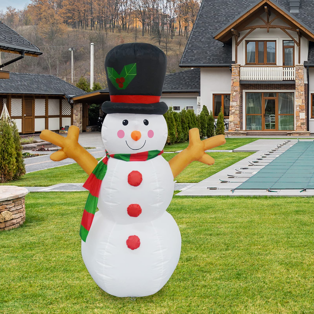 Christmas Inflatables 5FT Tree Hand Snowman with Bright LED Light Yard Decoration,Christmas Blow Up Yard Decoration,Chirstmas Inflatables Clearance for Xmas Party,Indoor,Outdoor,Garden,Yard Lawn