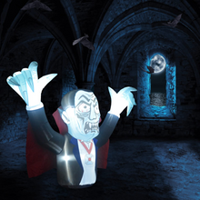 Load image into Gallery viewer, Halloween Inflatable 5ft Vampire with Built-in LED Light Decoration, Indoor/Outdoor, Yard, Lawn, Patio, Garden Halloween Blow Up Party Décor
