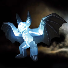 Load image into Gallery viewer, GOOSH 8 FT Height Halloween Inflatables Skeleton Bat , Blow Up Yard Decoration Clearance with LED Lights Built-in for Holiday/Party/Yard/Garden
