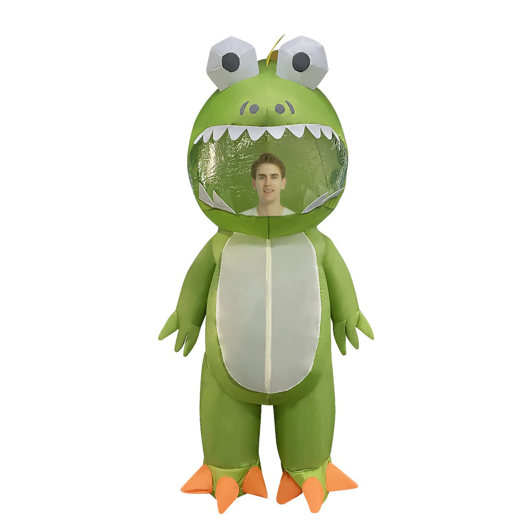 Halloween Inflatable 6FT Frog Costume Air Blow up Costume for Halloween Party