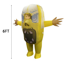 Load image into Gallery viewer, GOOSH Halloween Inflatable 6FT Big Mouth Monster Costume Air Blow up Costume for Halloween Party

