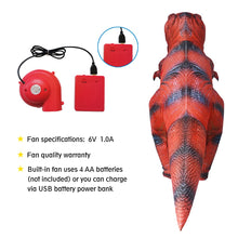 Load image into Gallery viewer, GOOSH Halloween Inflatables Costume Full Body Trex Dinosaur Blow Up Clearance Fancy Dress for Adult Holiday Cosplay Christmas Party Unisex
