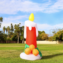 Load image into Gallery viewer, GOOSH 6 FT Height Christmas Inflatables Outdoor Candle, Blow Up Yard Decoration Clearance with LED Lights Built-in for Holiday/Christmas/Party/Yard/Garden
