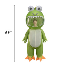 Load image into Gallery viewer, Halloween Inflatable 6FT Frog Costume Air Blow up Costume for Halloween Party
