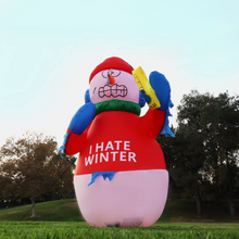 Load image into Gallery viewer, GOOSH 6 FT Height Christmas Inflatables Outdoor Snowman with The Thermometer, Blow Up Yard Decoration Clearance with LED Lights Built-in for Holiday/Christmas/Party/Yard/Garden
