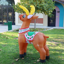 Load image into Gallery viewer, GOOSH 5.5 FT Height Christmas Inflatables Outdoor Reindeer, Blow Up Yard Decoration Clearance with LED Lights Built-in for Holiday/Christmas/Party/Yard/Garden
