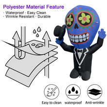 Load image into Gallery viewer, Halloween Inflatable 4.7FT Gentleman Ghost with Built-in LEDs Blow Up Yard Decoration for Holiday Party Indoor, Outdoor, Yard, Garden, Lawn
