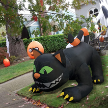 Load image into Gallery viewer, Halloween Inflatable 6FT Head-Shaking Black Cat with Built-in LEDs Blow Up Yard Decoration for Holiday Party Indoor, Outdoor, Yard, Garden, Lawn
