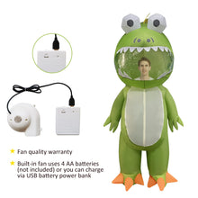 Load image into Gallery viewer, Halloween Inflatable 6FT Frog Costume Air Blow up Costume for Halloween Party
