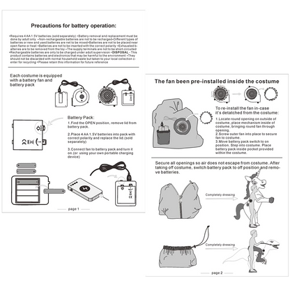 GOOSH Inflatable Costume for Adults and Kids, Halloween Costumes Men Women Dinosaur Rider, Blow Up Costume for Unisex Godzilla Toy