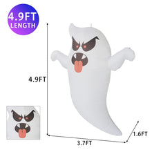 Load image into Gallery viewer, Halloween Inflatable Decoration 5ft Hanging Mischievous Ghost with Built-in Color-changing LED Light Blow-up Yard Decoration COMIN Halloween Inflatables for Party/Indoor/Outdoor/Yard/Garden/Lawn
