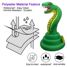 Load image into Gallery viewer, Halloween Inflatable 6FT Cobra with Built-in LEDs Blow Up Yard Decoration for Holiday Party Indoor, Outdoor, Yard, Garden, Lawn
