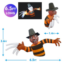 Load image into Gallery viewer, GOOSH 6.5 FT Halloween Inflatables Outdoor Zombie with Built-in LEDs Groundbreaker Ghost with Rotten Face Long Nails for Holiday/Party/Yard/Garden
