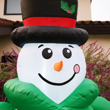 Load image into Gallery viewer, GOOSH 6 FT Height Christmas Inflatables Outdoor Down-Filled Coat Snowman, Blow Up Yard Decoration Clearance with LED Lights Built-in for Holiday/Christmas/Party/Yard/Garden
