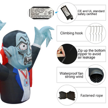 Load image into Gallery viewer, Halloween Inflatable 5ft Vampire with Built-in LED Light Decoration, Indoor/Outdoor, Yard, Lawn, Patio, Garden Halloween Blow Up Party Décor
