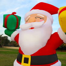 Load image into Gallery viewer, GOOSH 6.2 FT Height Christmas Inflatables Outdoor Smiling Santa Claus with Present Boxes, Blow Up Yard Decoration Clearance with LED Lights Built-in for Holiday/Christmas/Party/Yard/Garden
