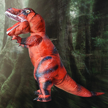 Load image into Gallery viewer, GOOSH Halloween Inflatables Costume Full Body Trex Dinosaur Blow Up Clearance Fancy Dress for Adult Holiday Cosplay Christmas Party Unisex
