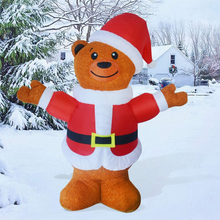 Load image into Gallery viewer, GOOSH 6 FT Height Christmas Inflatables Outdoor Brown Bear, Blow Up Yard Decoration Clearance with LED Lights Built-in for Holiday/Christmas/Party/Yard/Garden
