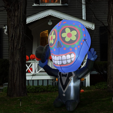 Load image into Gallery viewer, Halloween Inflatable 4.7FT Gentleman Ghost with Built-in LEDs Blow Up Yard Decoration for Holiday Party Indoor, Outdoor, Yard, Garden, Lawn
