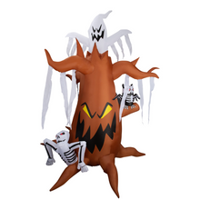 Load image into Gallery viewer, 8-Foot Halloween Decoration Inflatable Giant Tree with Ghost, Skeleton Man, Skeleton Owl Built-in with LED Light, Indoor/Outdoor, Yard, Garden, Patio, Lawn Halloween Party Blow Up Décor
