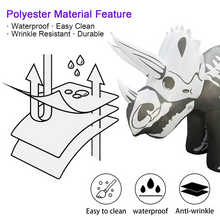 Load image into Gallery viewer, Halloween Inflatable 4FT Skeleton Triceratops with Built-in LEDs Blow Up Yard Decoration for Holiday Party Indoor, Outdoor, Yard, Garden, Lawn
