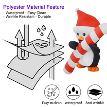 Load image into Gallery viewer, 5FT Christmas Inflatables Penguin Holding Candy Cane with Bright LED Light Yard Decoration, Chirstmas Inflatables Decoration Clearance for Xmas Party,Indoor,Outdoor,Garden,Yard Lawn
