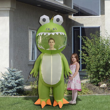 Load image into Gallery viewer, Halloween Inflatable 6FT Frog Costume Air Blow up Costume for Halloween Party
