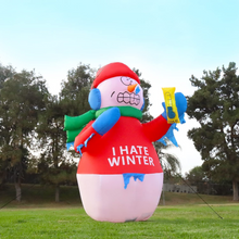 Load image into Gallery viewer, GOOSH 6 FT Height Christmas Inflatables Outdoor Snowman with The Thermometer, Blow Up Yard Decoration Clearance with LED Lights Built-in for Holiday/Christmas/Party/Yard/Garden
