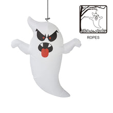 Load image into Gallery viewer, Halloween Inflatable Decoration 5ft Hanging Mischievous Ghost with Built-in Color-changing LED Light Blow-up Yard Decoration COMIN Halloween Inflatables for Party/Indoor/Outdoor/Yard/Garden/Lawn
