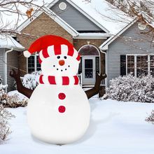 Load image into Gallery viewer, Christmas Inflatables 5FT Snowman Wearing Striped Scarf Hat with Bright LED Light Yard Decoration,Christmas Inflatables Decorations Clearance for Xmas Party,Indoor,Outdoor,Garden,Yard Lawn
