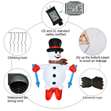 Load image into Gallery viewer, GOOSH 6 FT Height Christmas Inflatables Outdoor Ski Snowman, Blow Up Yard Decoration Clearance with LED Lights Built-in for Holiday/Christmas/Party/Yard/Garden
