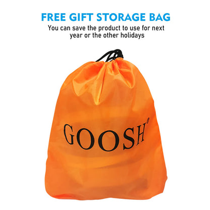 GOOSH 5 Foot Length Halloween Inflatables Halloween Red Devil Raise Hands with Build-in LED Light Blow Up Inflatables for Halloween Party Indoor Outdoor Tree Yard Garden Lawn Decorations