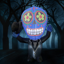 Load image into Gallery viewer, Halloween Inflatable 4.7FT Gentleman Ghost with Built-in LEDs Blow Up Yard Decoration for Holiday Party Indoor, Outdoor, Yard, Garden, Lawn
