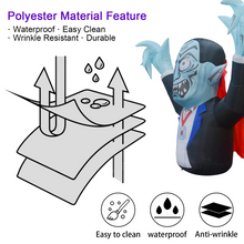 Load image into Gallery viewer, Halloween Inflatable 5ft Vampire with Built-in LED Light Decoration, Indoor/Outdoor, Yard, Lawn, Patio, Garden Halloween Blow Up Party Décor
