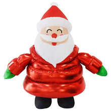 Load image into Gallery viewer, GOOSH 5 FT Height Christmas Inflatable Outdoor Smiley Santa Claus Wearing Coat, Blow Up Yard Decoration Clearance with LED Lights Built-in for Holiday/Party/Xmas/Yard/Garden
