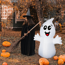 Load image into Gallery viewer, GOOSH 5 FT Halloween Inflatable Outdoor Cute Ghost with Magic Light, Blow Up Yard Decoration Clearance with LED Lights Built-in for Holiday/Party/Yard/Garden
