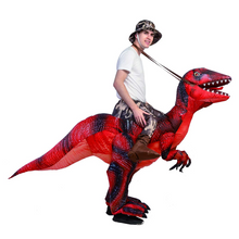 Load image into Gallery viewer, GOOSH Inflatable Costume for Adults and Children, Halloween Costumes Men Women Dinosaur Rider, Blow Up Costume for Unisex Godzilla Toy
